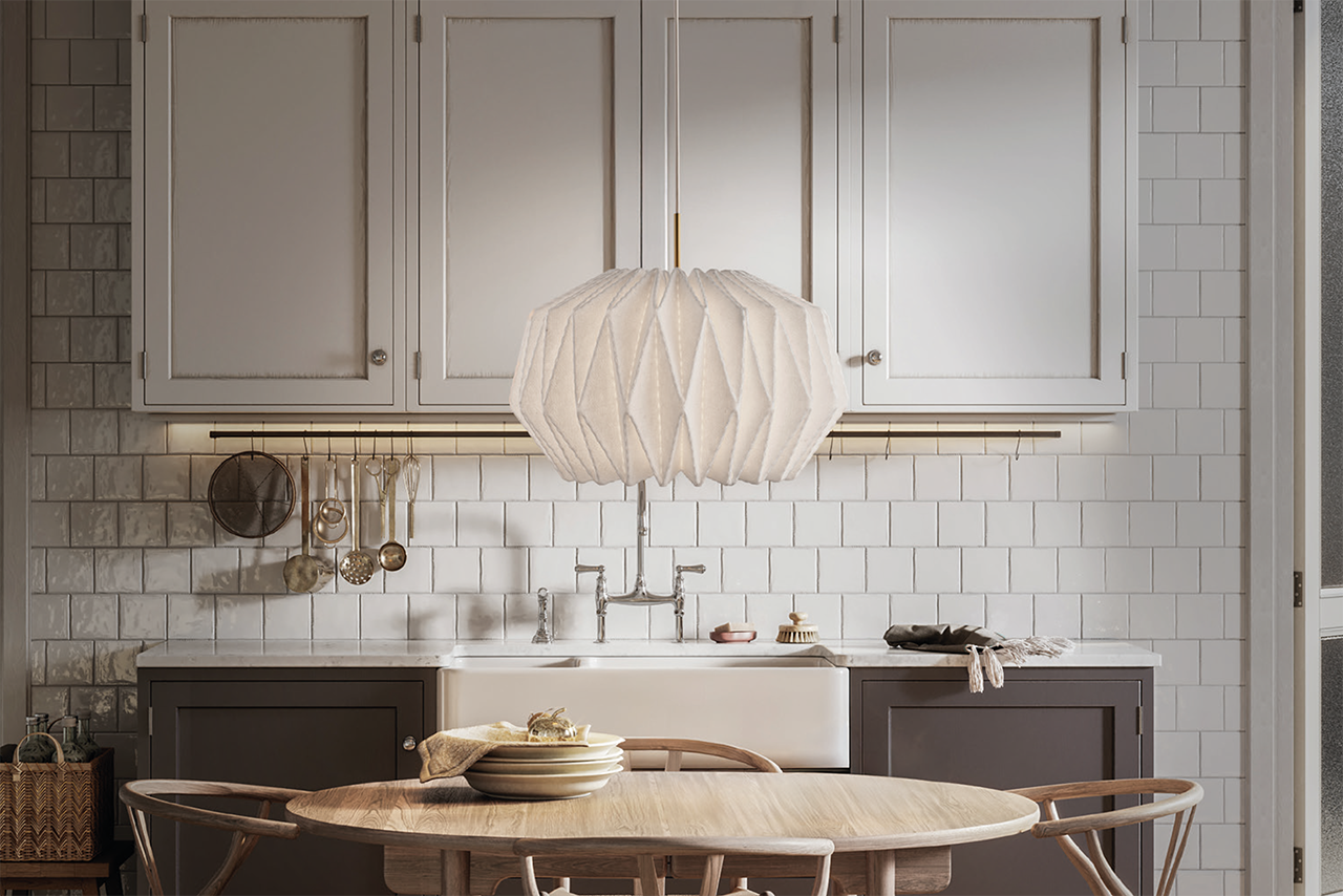 Leklint164 Softlypleated Pendant Medium Felt Lifestyle4